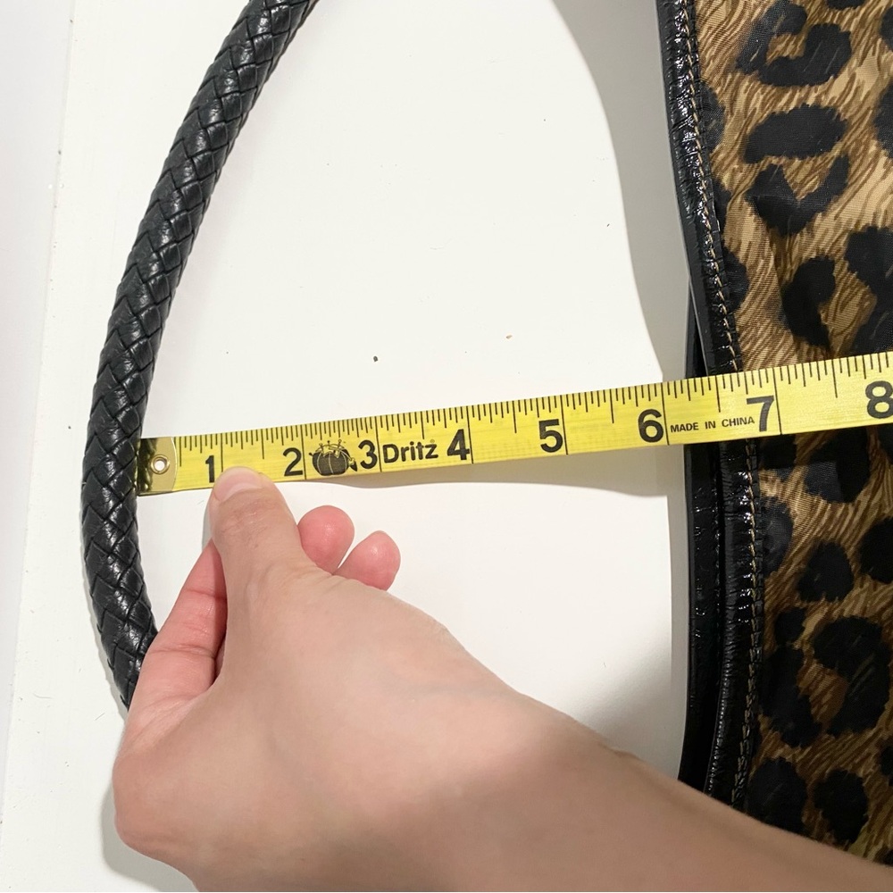 Brighton Jillian Leopard Print Hobo Shoulder Bag - Picture 7 of 9